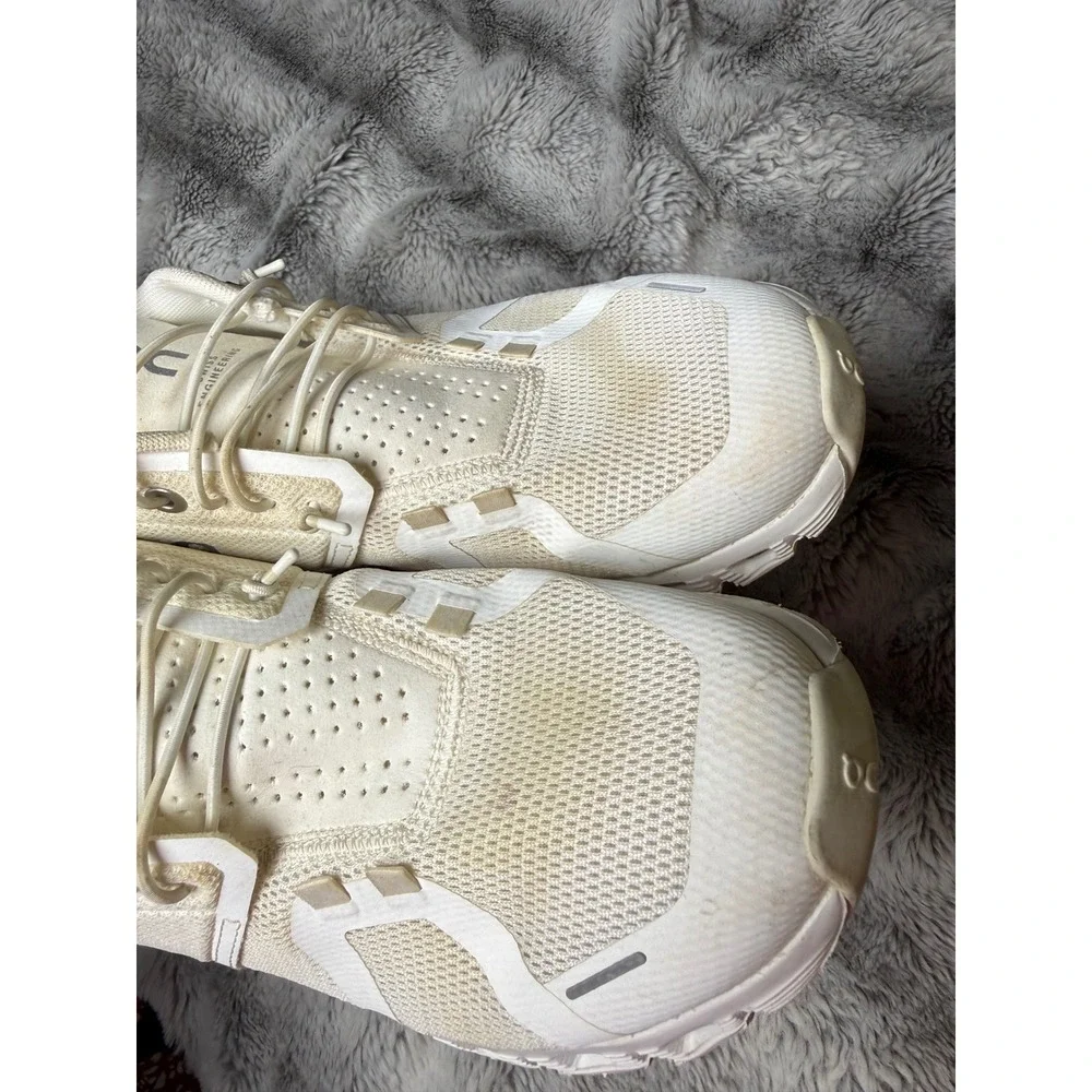 On Cloud 5 Undyed-White Running Shoes Womens 8.5 Sneakers 59.98902